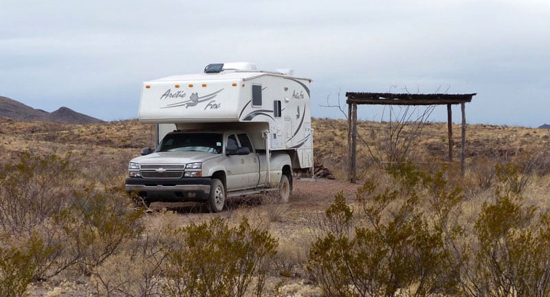 Camper In Big Bend Arctic Fox