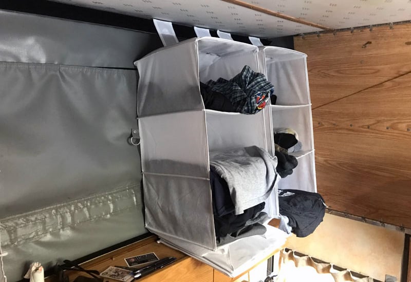 Four Wheel Camper Hanging Storage