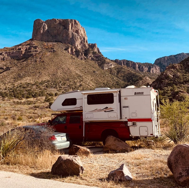 Lance In Big Bend Parking Lot