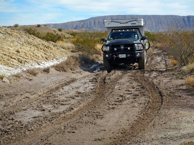 National Park Big Bend River Road Mud