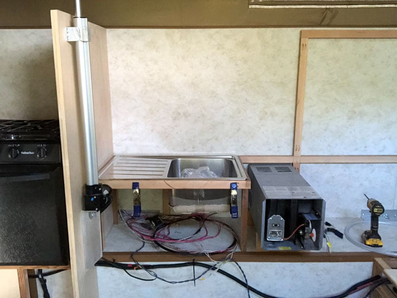 Shell Camper Furnace Installed