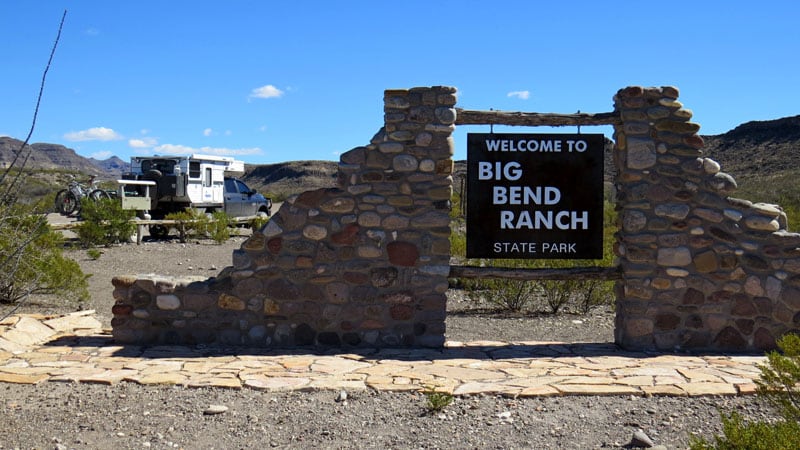 State Park Entrance Big Bend Ranch