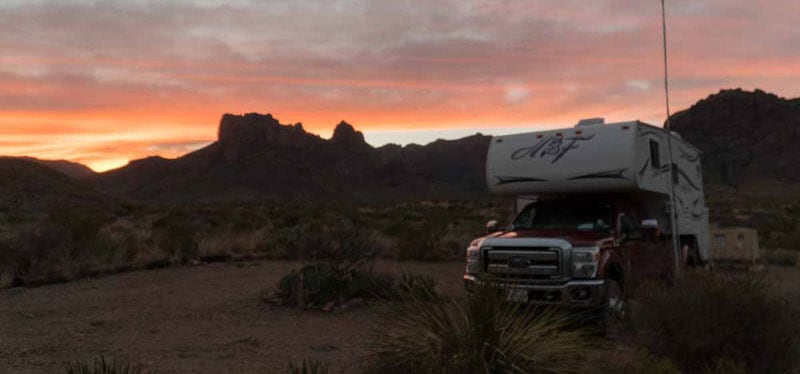 Sunset Pine Canyon in Big Bend