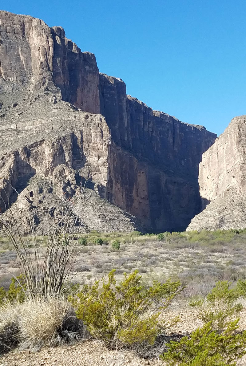 Santa Elena Canyon From Afar Big Bend