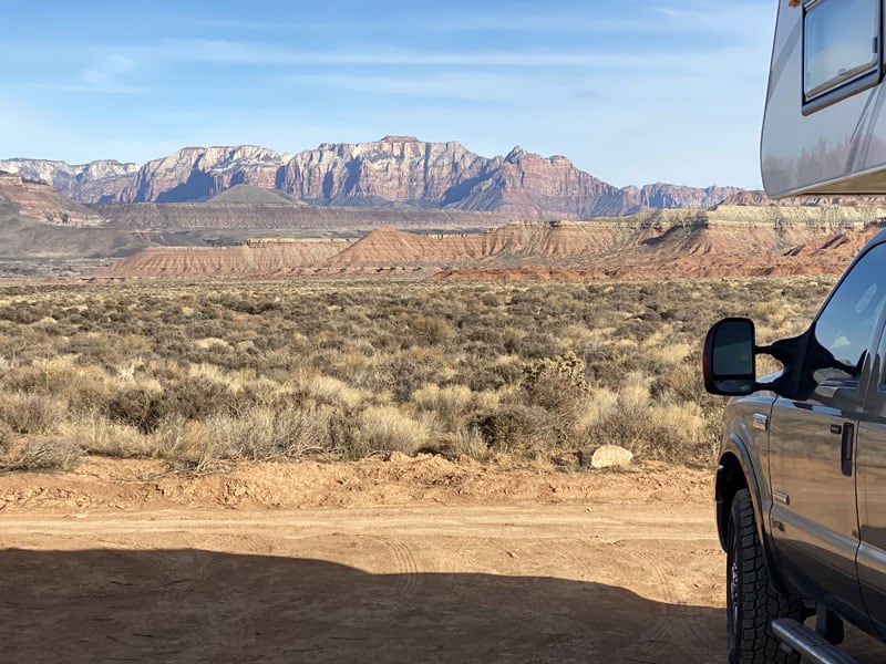 Boondocking Near JEM Trails In Hurricane Utah January