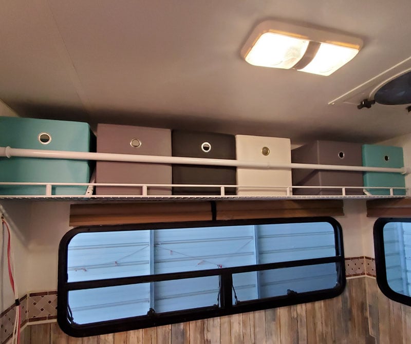 Bunk Gone In Camper Storage Bins Now