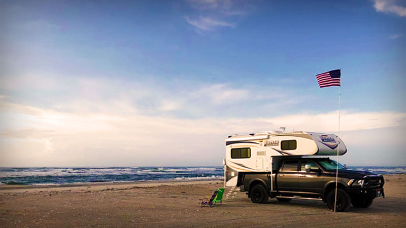 Cape Lookout National Seashore with a Lance Camper