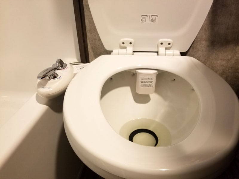 WC with bidet, made of high quality ceramic