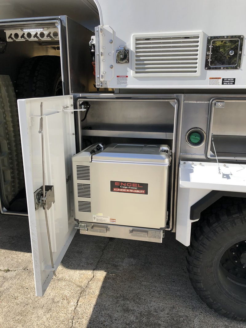 Compressor Refrigerator Compartment In Utility Bed