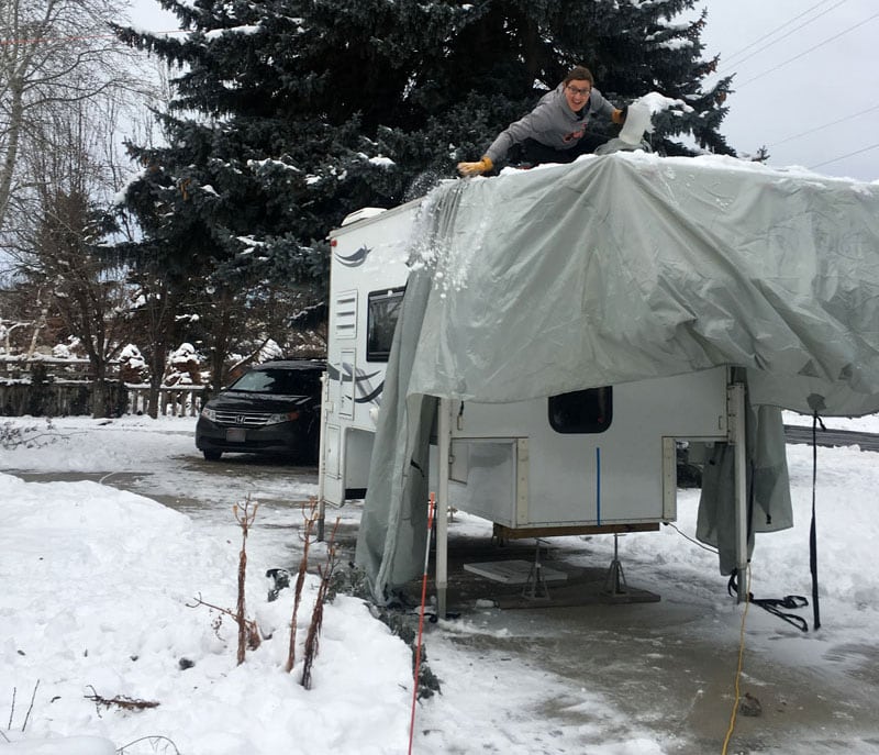 Sara Jane Snow Removal Camper