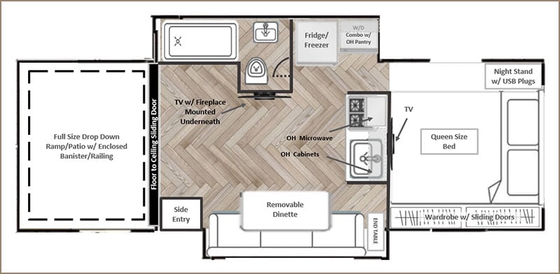 Smoky Mountain Camper Floorplan