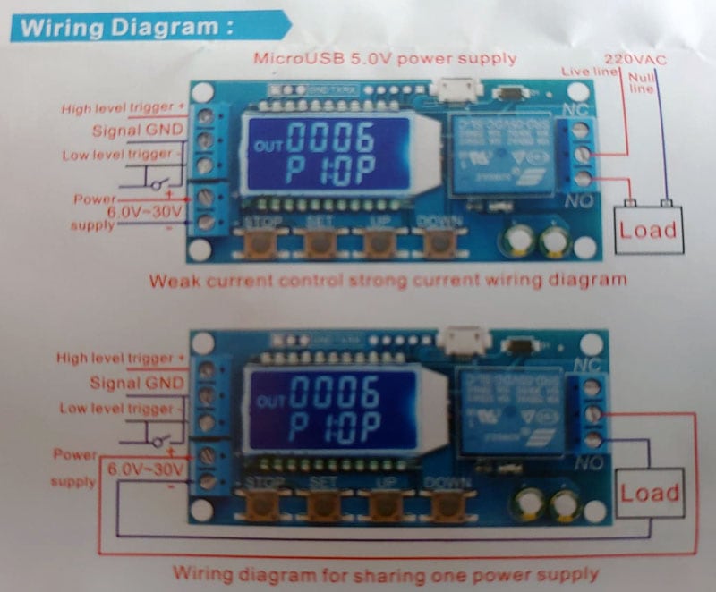 water heater diagram for relay circuit board