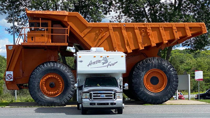 200 Ton Truck and Camper