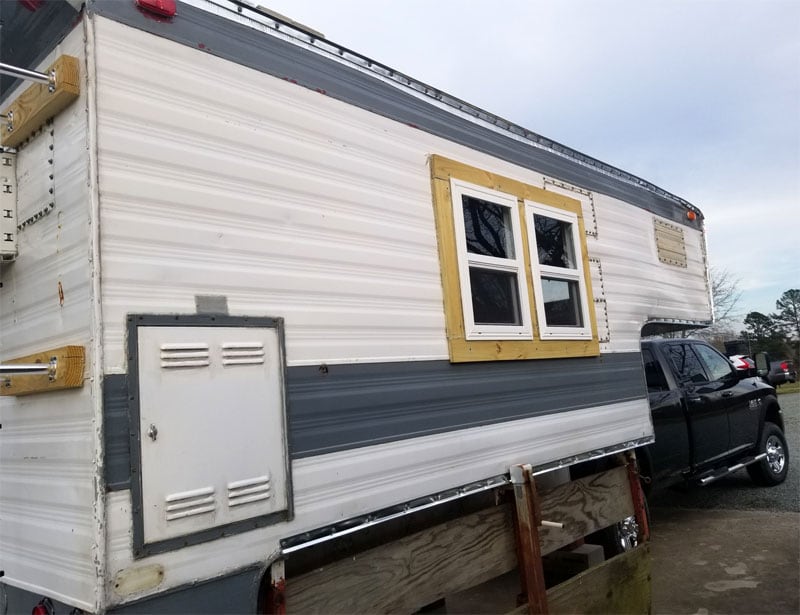 New Siding On Rebuilt 70s Camper