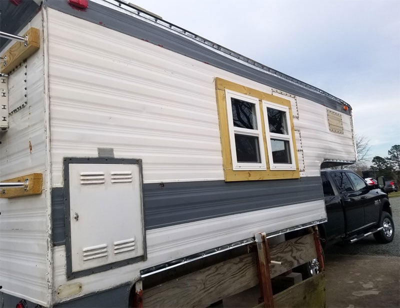 New Siding On Rebuilt 70s Camper