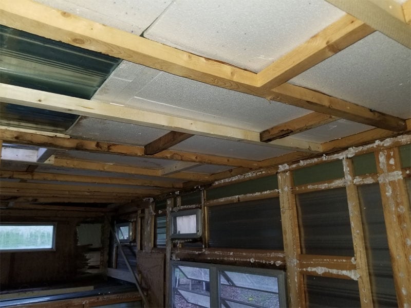 Rebuild Retro Camper Foam Ceiling