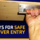 Mods for safer truck camper cabover entry