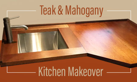 Teak and Mahogany Camper Kitchen Makeover