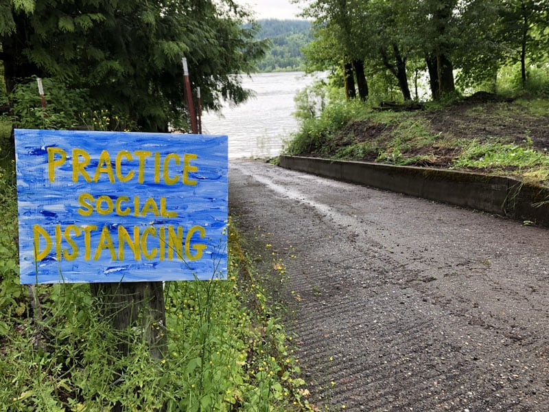 Boat Ramp Near Cascade Locks Oregon