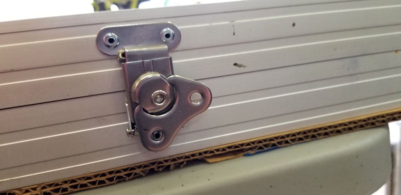 Spring Draw Latches To Hold The Panels Closed