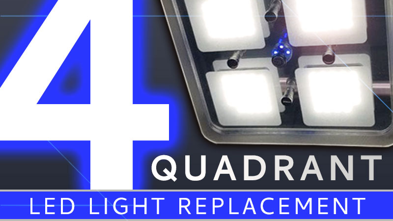 Four quadrant RV LED light