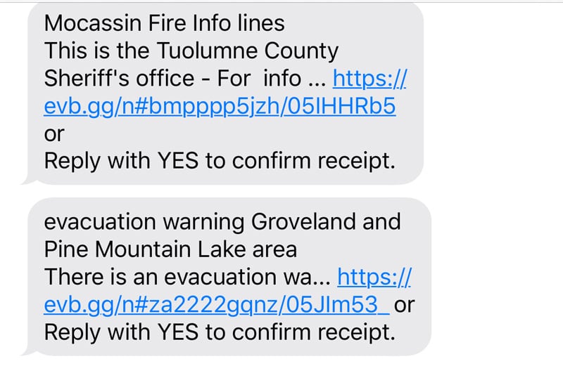 Evacuation Warning California Fires