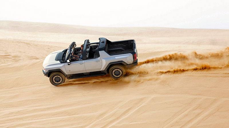 Hummer EV Running Dunes