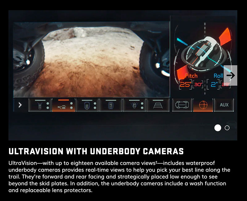 Hummer EV Ultravision Underbody Cameras