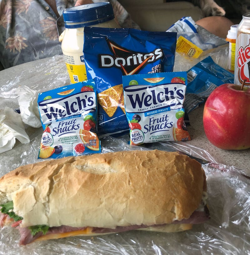 Lunch That Red Cross Provided