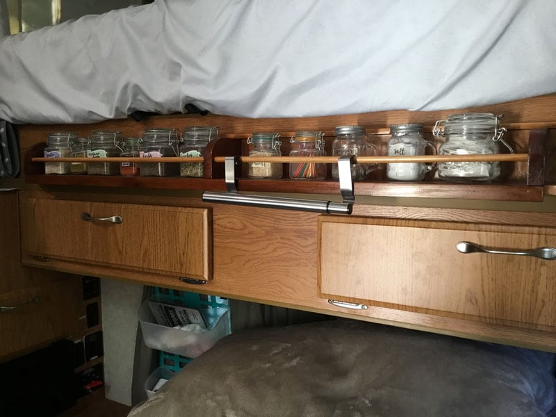 Spice Rack in Northstar Camper