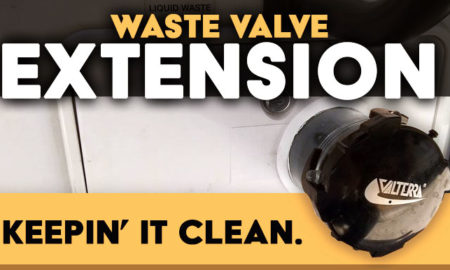 Rv waste valve extension solution