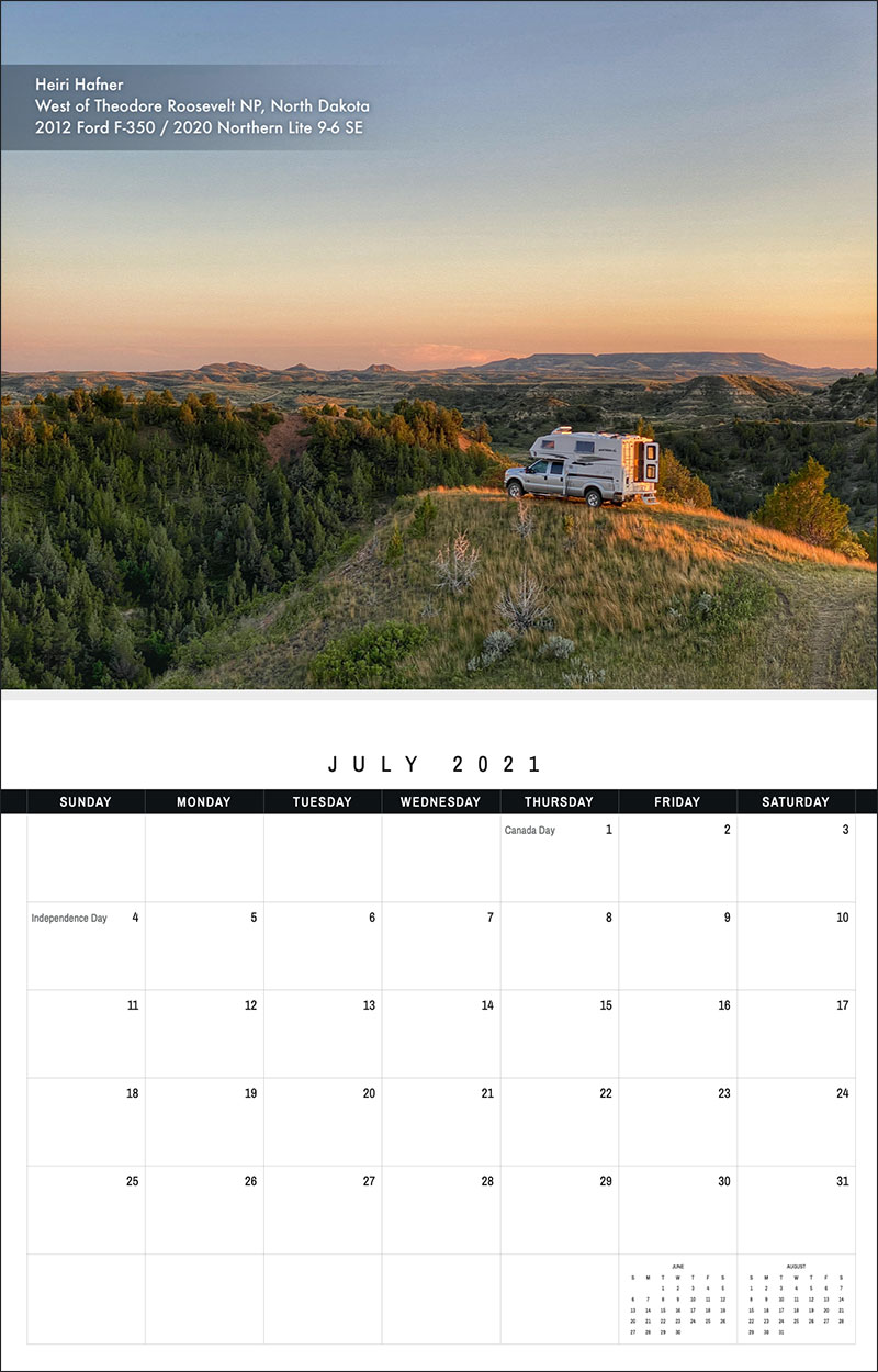 2021 TCM Calendar 7 July