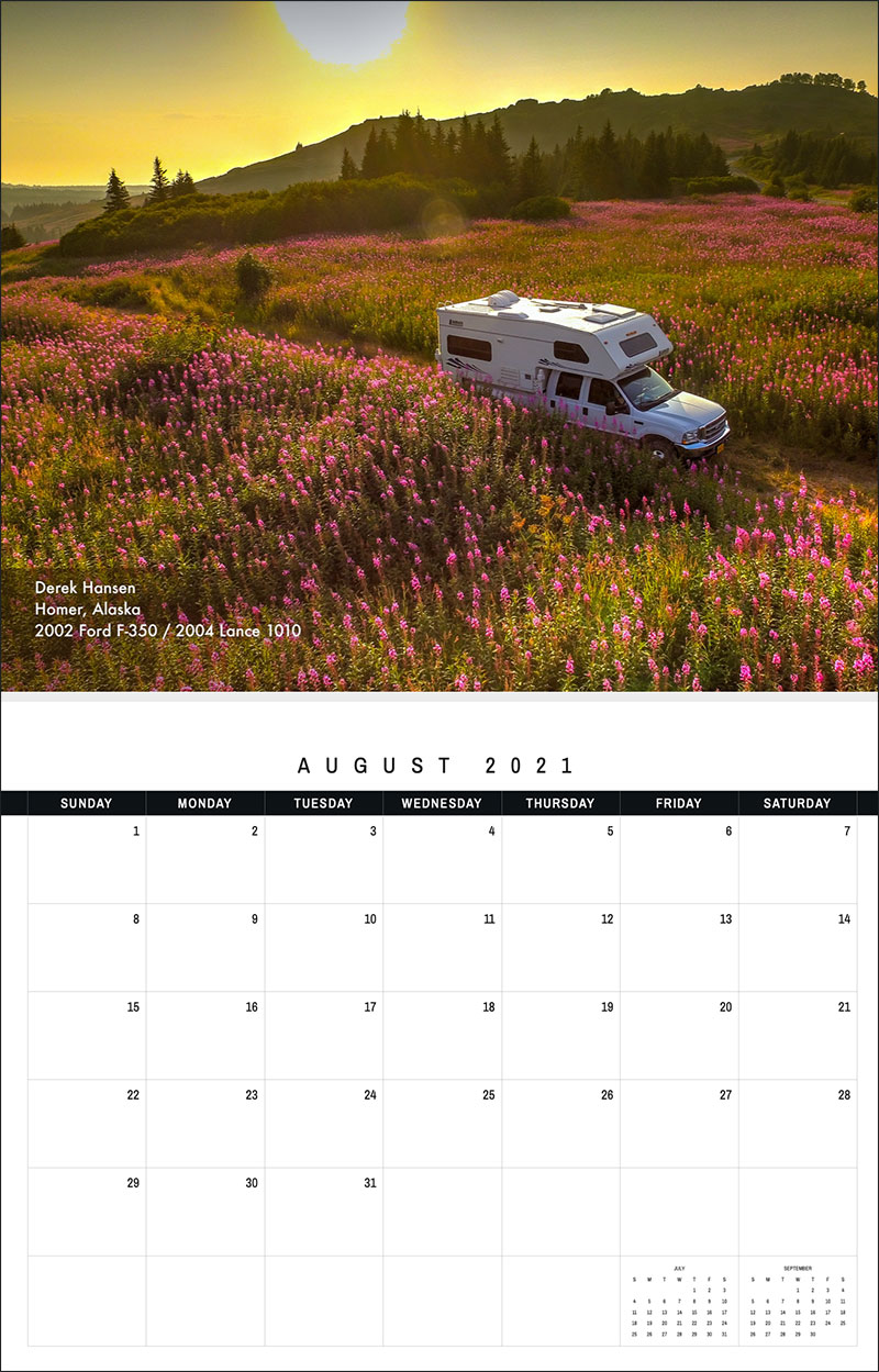 2021 TCM Calendar 8 August