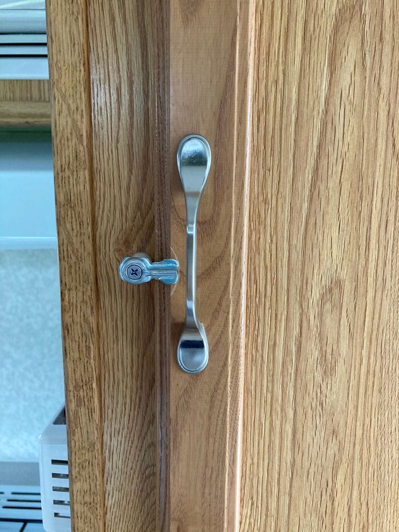 Cabinet Lock Latched