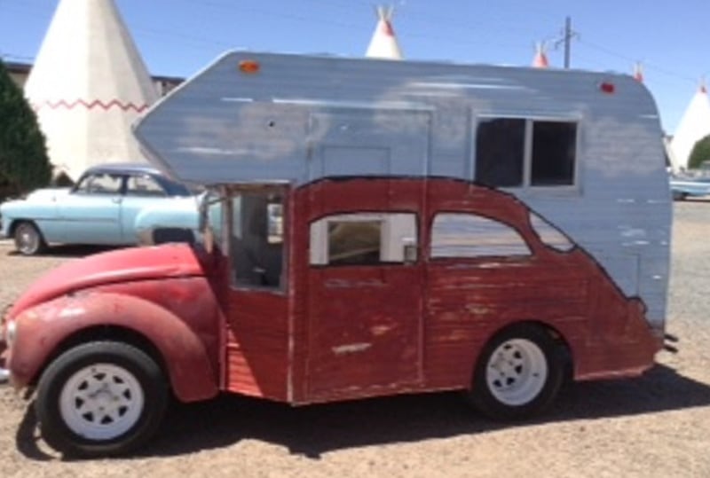 Camper On A VW Bug