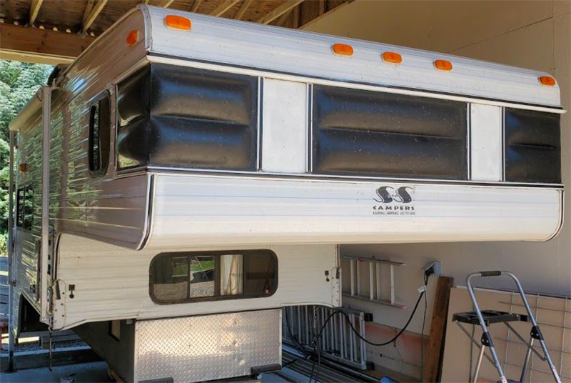 Camper Nose Before Restoration 