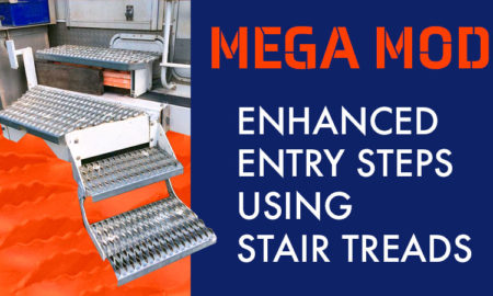 Enhanced Camper Steps with Stair Treads