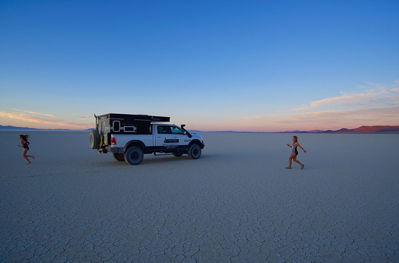 Girls Running On Burning Man Playa