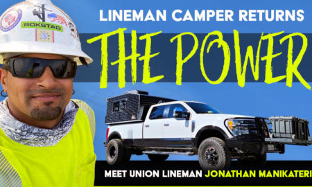 Lineman Worker Returns Power