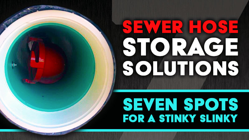 RV sewer hose storage solutions