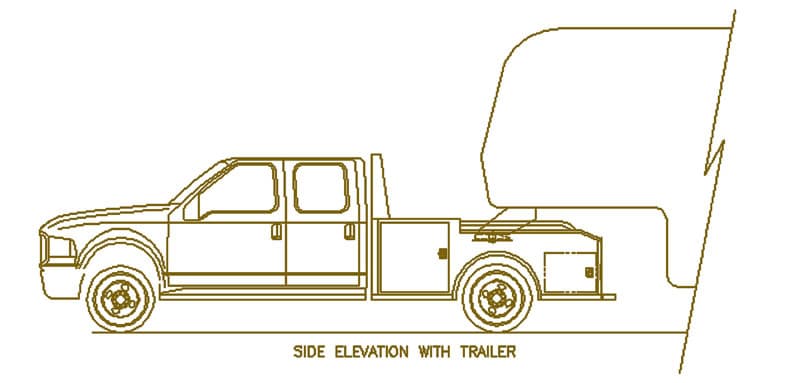 Custom Truck Drawing Side Elevation