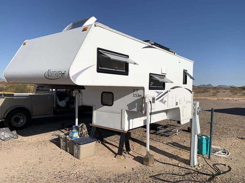 Gila Bend Campsite With Northstar Truck Camper