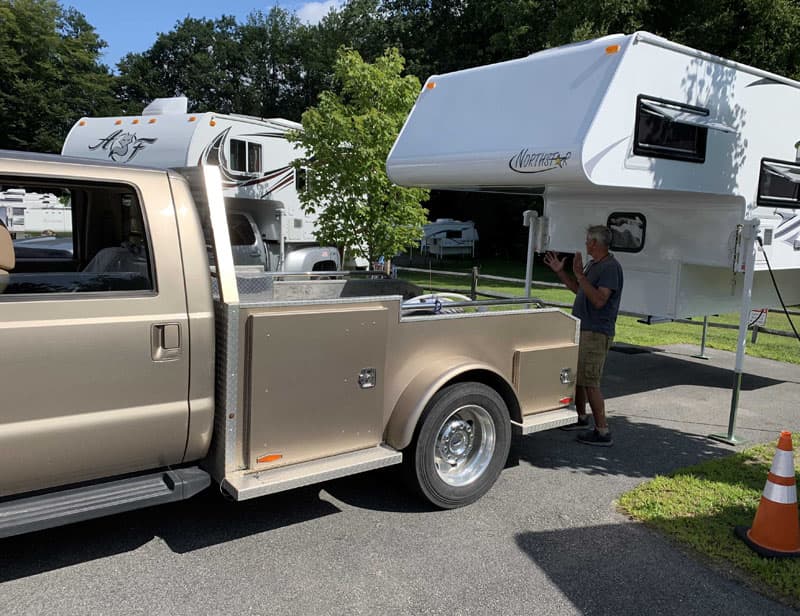 Loading The Camper For The First Time At Truck Camper Warehouse