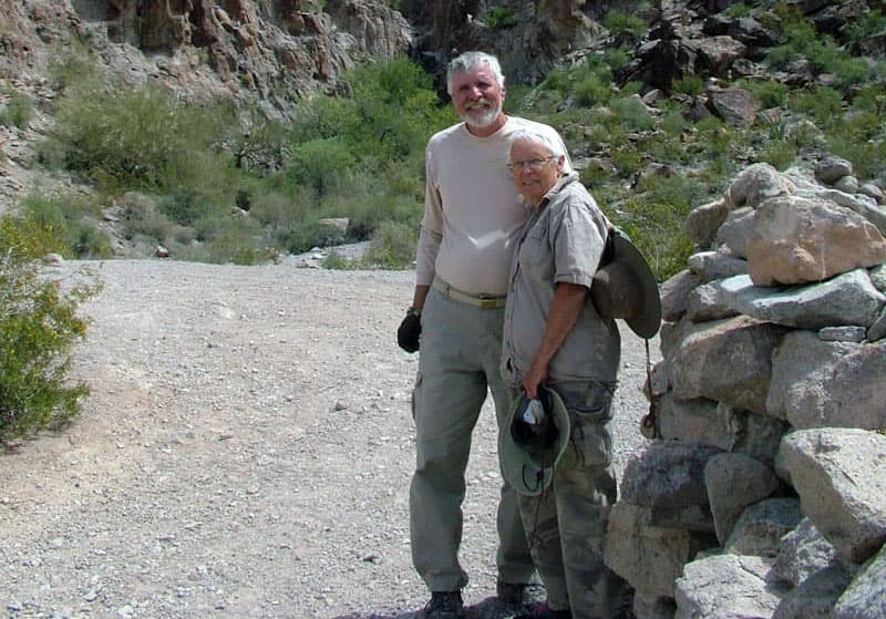 Ted and Jan at Dripping Springs in Arizona