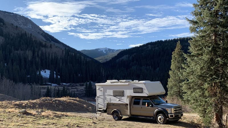 View South Overnight On FS Road 535 South Of Lizard Head Pass, CO