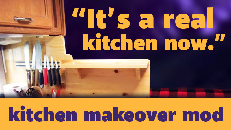 Camper Kitchen Makeover