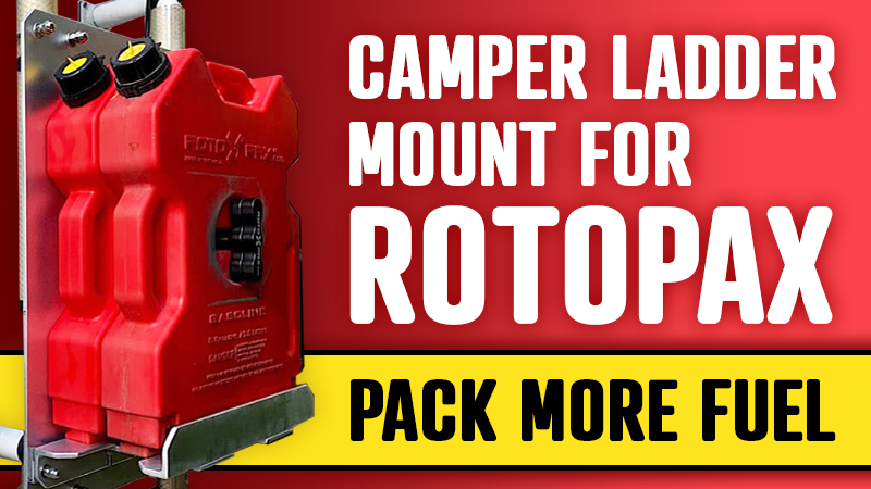 Rotopax mount for RV ladder