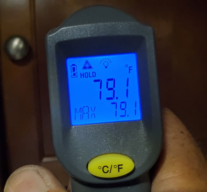 Venting Cabinets Temperature After