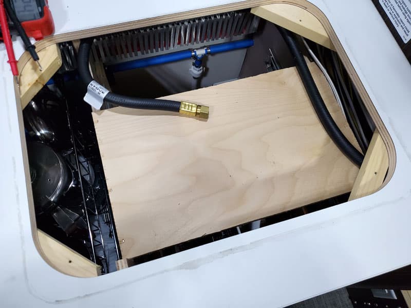 Cooktop Removal Propane Plywood