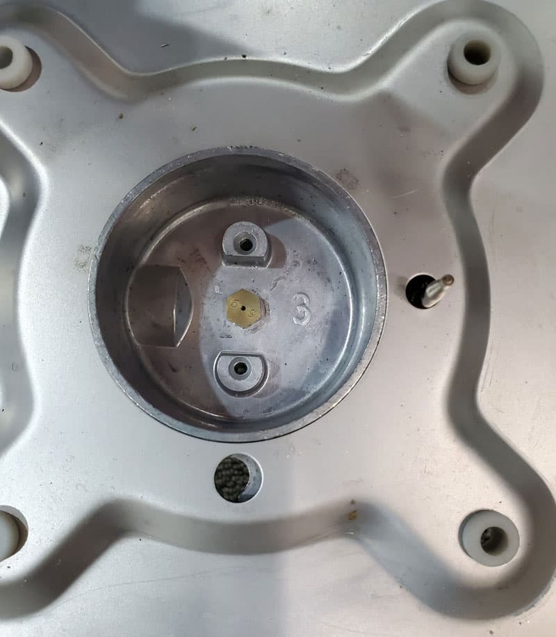 Burner Hole from Top
